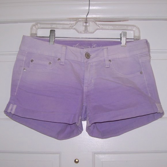 American Eagle Outfitters Pants - American Eagle Ombre Purple Denim SHORTS *Stretch*